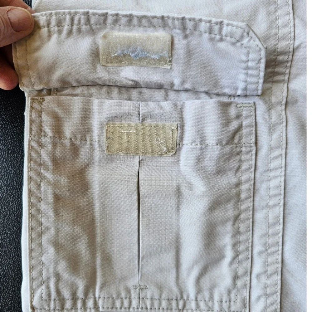 Savane Mens Stone Beige‎ Cargo Shorts Elastic Waist Cotton Blend Size 44 Utility